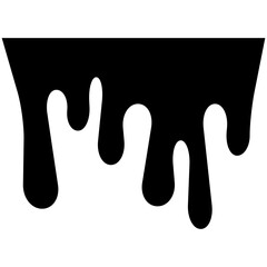 Black ink dripping