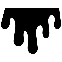 Black ink dripping
