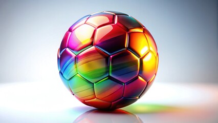 Fototapeta premium Dynamic Soccer Ball, High-Impact Photography