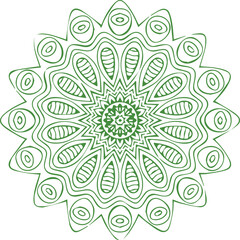 Beautiful flower art and mandala vector design