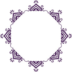 Beautiful flower art and mandala vector design