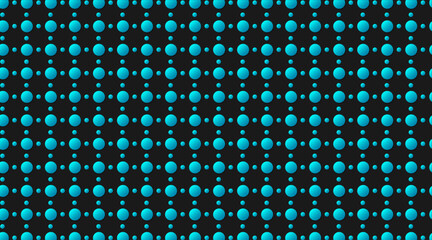 3d circular vector pattern background design | Seamless pattern with double circle shape | Luxury geometric shape with black background colour