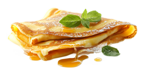 Cr�me br�l�e on a white background. isolated background.