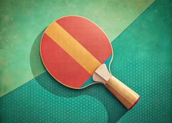 Vintage ping pong paddle designs: nostalgic game graphics, classic table tennis paddles evoke retro sports memories.