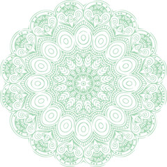 Beautiful flower art and mandala vector design