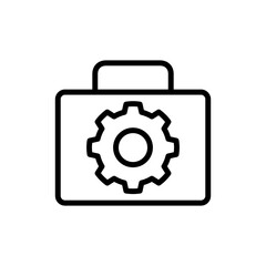 tool box icon line vector design