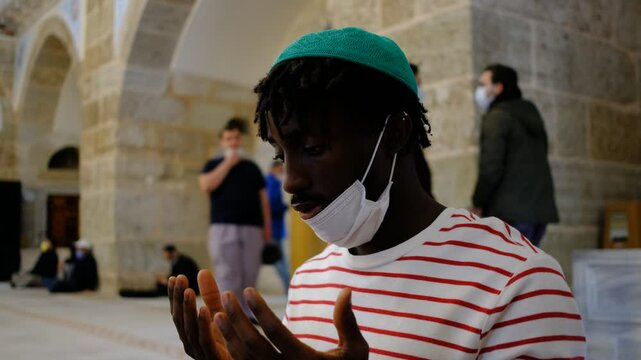 Young African Praying