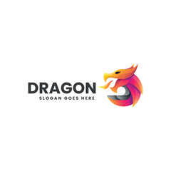 Dragon Gradient Colorful Logo