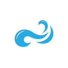 Water Splash Flow Element Logo Icon