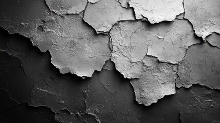 Obraz premium Cracked and Peeling Paint Texture on a Dark Surface Creating an Aged and Weathered Appearance