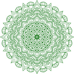 Beautiful flower art and mandala vector design
