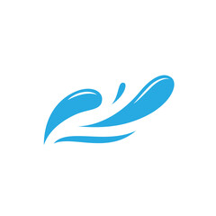 Water Splash Flow Element Logo Icon