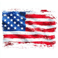American flag waving in celebration usa graphic art patriotic environment vibrant viewpoint
