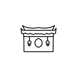 chinese gate line icon