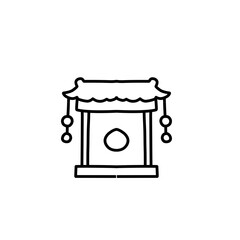 chinese gate line icon