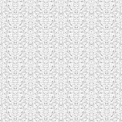 Elegant black and white floral design showcasing detailed leaves and flowers in a harmonious pattern.