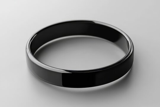 Close-up of a single event wristband mockup with a customizable glossy finish.