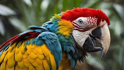 Obraz premium A macaw in full color