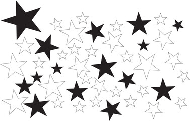 Stars seamless pattern. Vector illustration. Star icons texture background.