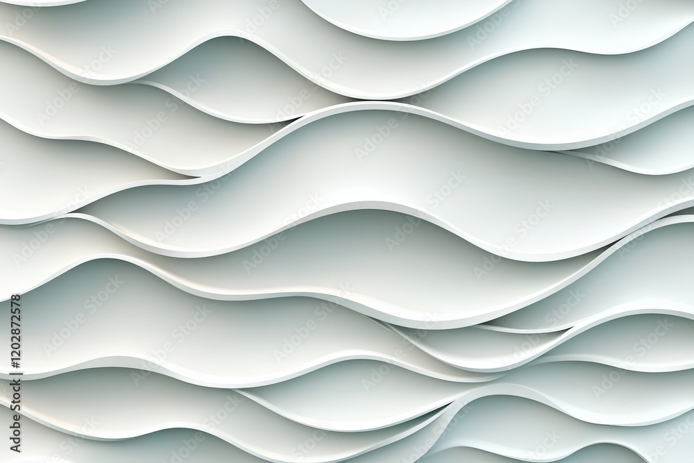 Canvas Prints elegant textured waves: a serene and modern design background for creative projects and aesthetic vi