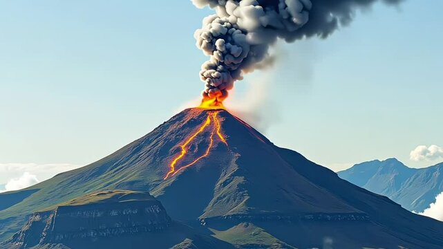 volcanic eruption