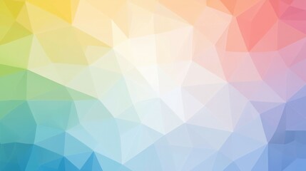A vibrant, abstract geometric background with a gradient of colors.