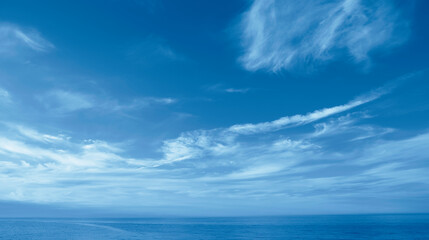 Obraz premium BATUMI beach in Georgia, showcasing a broad coastline, waves and blur dramatic sky filled with clouds. empty beach with calm sea without waves at sunset evening time. no people.