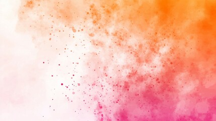 Abstract gradient background with splashes of orange and pink hues.