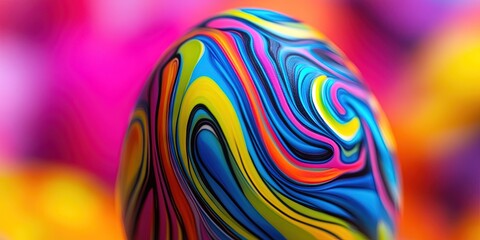 psychedelic easter egg