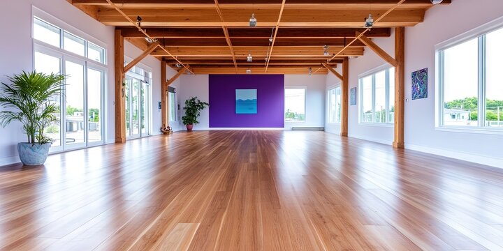 yoga shala - empty with no people