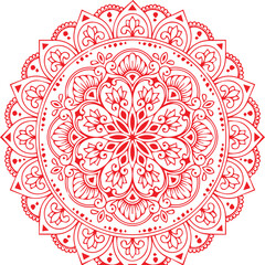 Beautiful Mandala Art and Vector Mandala Design Image.