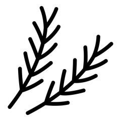 Fototapeta premium Herb icon. Vector line icon