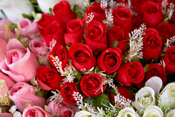 colorful flowers in a market