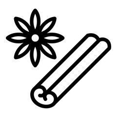 Spices icon. Vector line icon