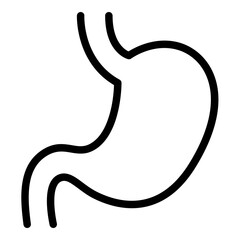Obraz premium Stomach icon. Vector line icon