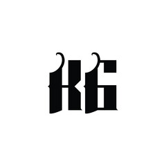 KG monogram logo design letter text name symbol monochrome logotype alphabet character simple logo