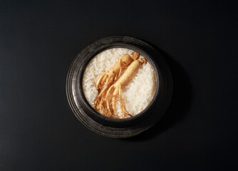 Hot Stone Pot Rice ,Ginseng nutrition cauldron rice