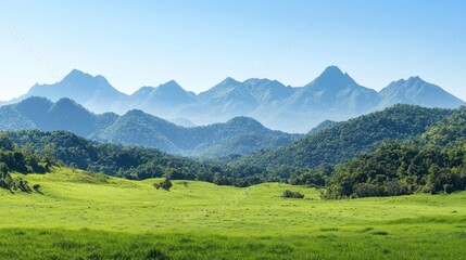 Obraz premium Tranquil Mountain Landscape