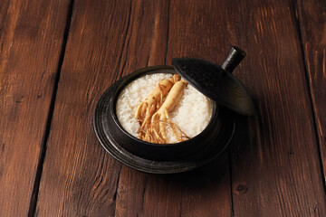 Hot Stone Pot Rice ,Ginseng nutrition cauldron rice
