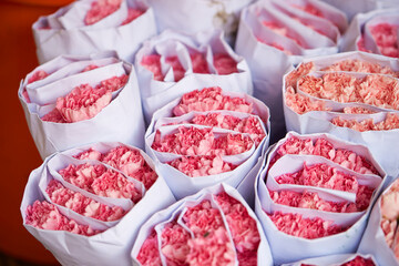 Flowers in the traditional market