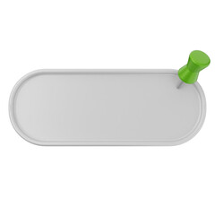 3d pin sticky note paper text box