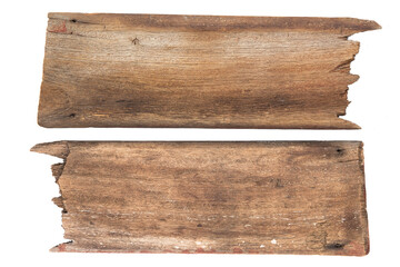Oblong decorative old wooden signboard made of natural wood. sign board background. plank wood isolated for design art work or add text message.