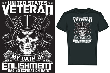 Veteran T shirt Design