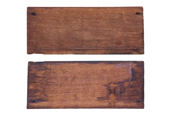 Oblong decorative old wooden signboard made of natural wood. sign board background. plank wood isolated for design art work or add text message.
