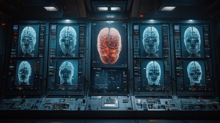 Neural Network Control Room: Monitoring Brain Activity