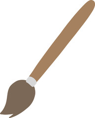 a brush icon on a transparent background