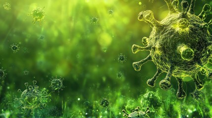 Microscopic Virus World: A Green Biohazard