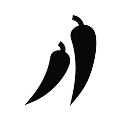 Chili peper icon. Hot, spicy food. Spicy food sign.