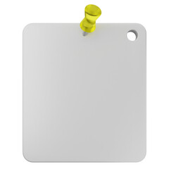 3d pin sticky note paper text box