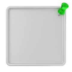 3d pin sticky note paper text box